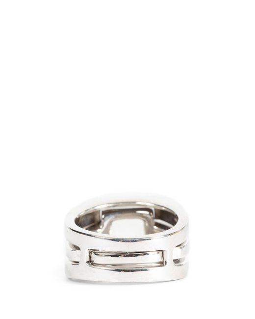 ALAN CROCETTI White Puzzle Ring Amethyst