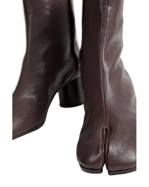 Maison Margiela Brown Tabi Ankle Boots