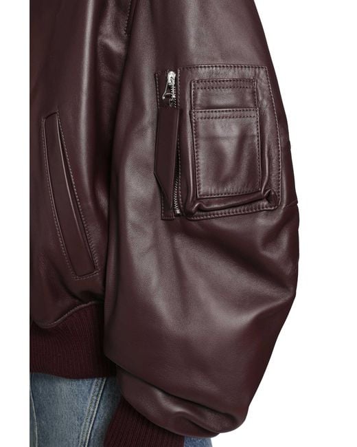 The Attico Brown 'Anja' Bomber