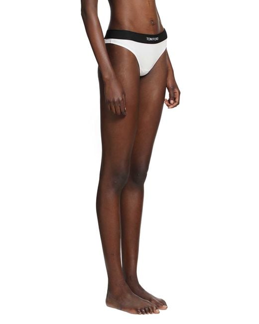 Tom Ford Brown Modal Signature Thong