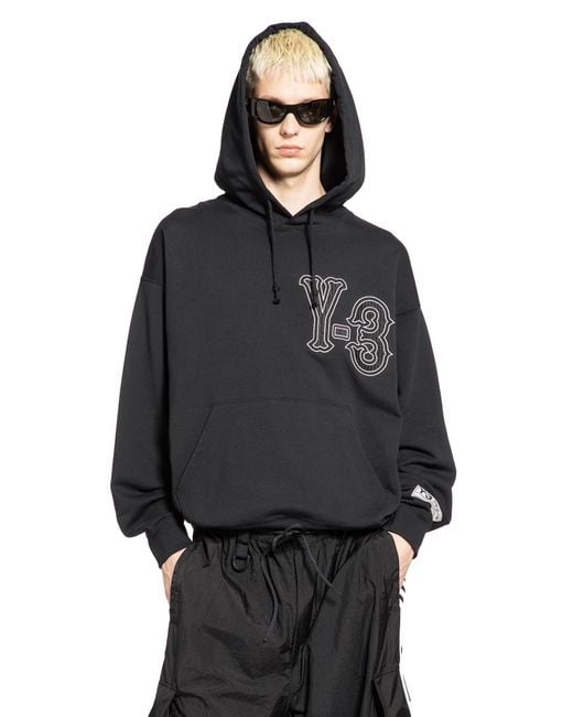 Y-3 Black Elite 5 Gfx Hoodie for men
