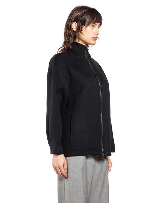 Max Mara Black Wool Cashmere Silk Jacket