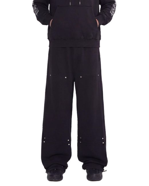 44 Label Group Black Rivets Pants for men