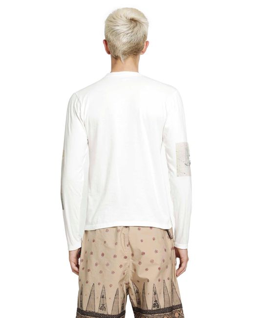 Kapital White Gull Foot Long Sleeve T-Shirt for men