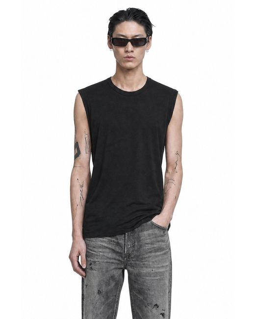 James Perse Black La Muscle Tank for men