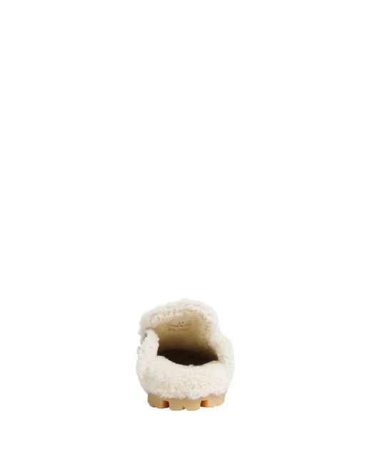 Prada Brown Suede And Shearling Mules