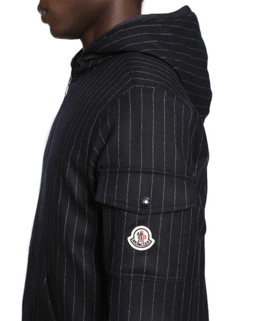Moncler Black Ceze Reversible Hooded Short Jacket for men