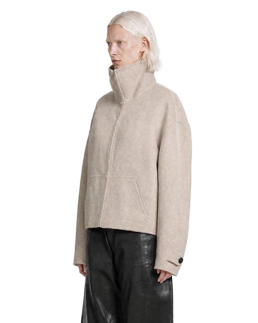 Acne Gray Wool Zip Jacket