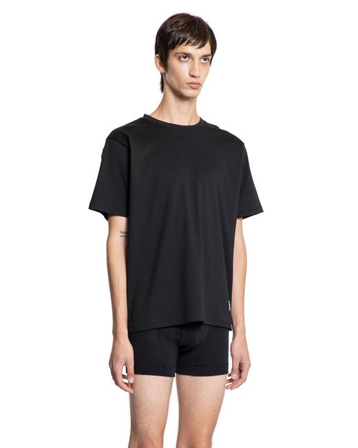 MASTERMIND WORLD Black T-Shirt And Trunks Set for men