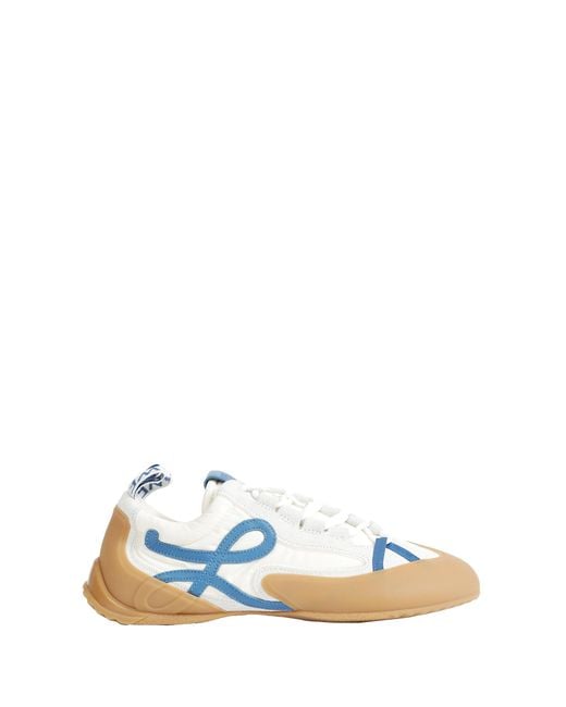 Loewe Blue Nylon And Suede Grip Sneakers for men