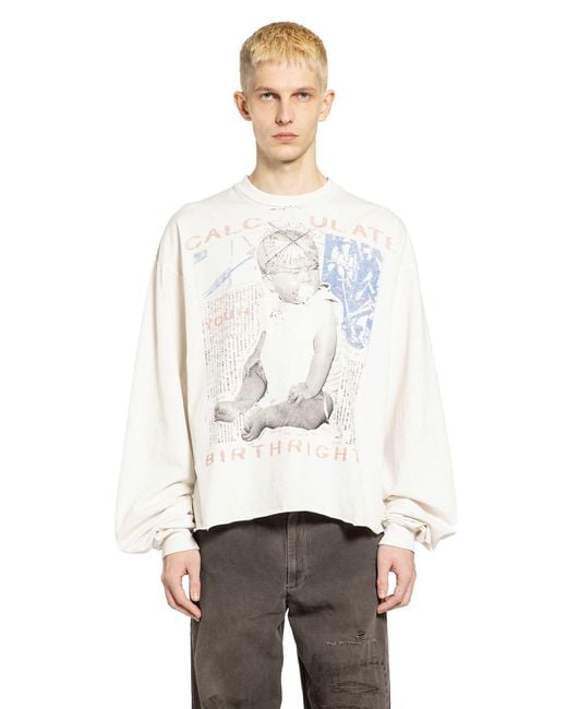Enfants Riches Deprimes White Calculate Your Birthright Ls T-Shirt for men