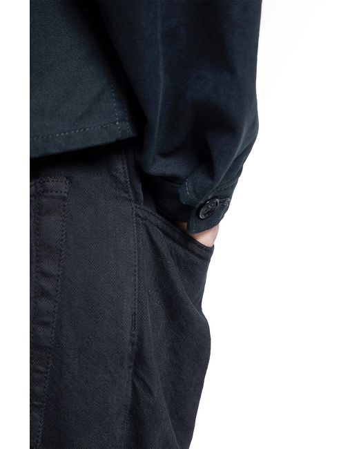 Ann Demeulemeester Blue Juel Boxy Overshirt for men