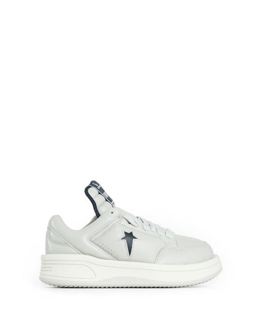 Rick Owens White Converse Collaboration Turbowpn Ox Sneakers for men