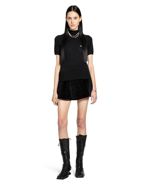Vivienne Westwood Quilted Mini Skirt in Black | Lyst Vivienne Westwood Quilted Mini Skirt in Black | Lyst
