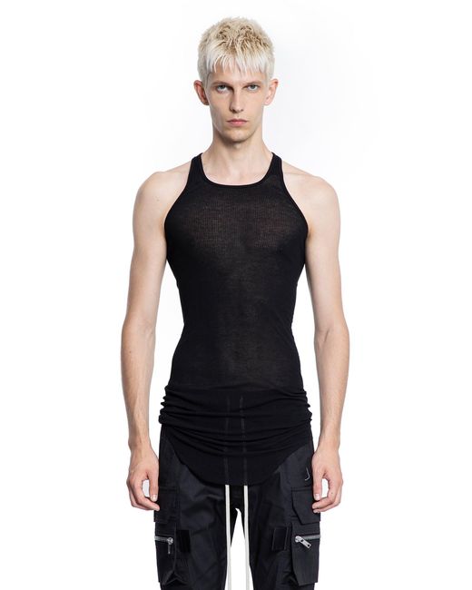 Rick Owens Black Forever Basic Rib Tank for men