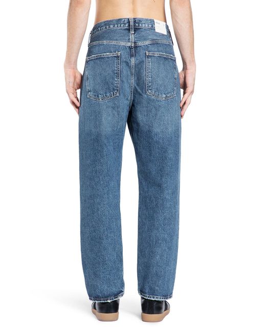 Agolde Blue 90's Mid-Rise Loose Fit Jeans for men