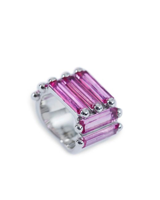 ALAN CROCETTI Purple Crystallised Armour Ring