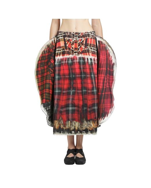 IA London Red Full Moon Skirt