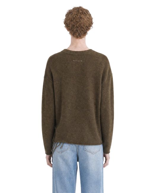 MM6 by Maison Margiela Brown Wool Blend Sweater for men