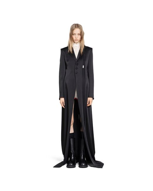 Ann Demeulemeester Black Abke X-Long Open Front Coat