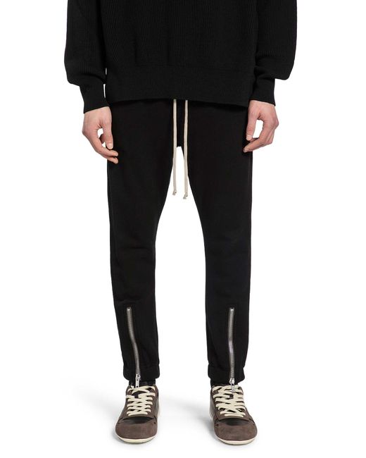 Rick Owens Black Temple Tectual Track Pants for men