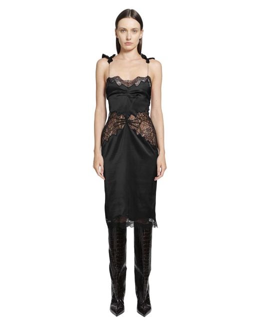 The Attico Black Midi Dress