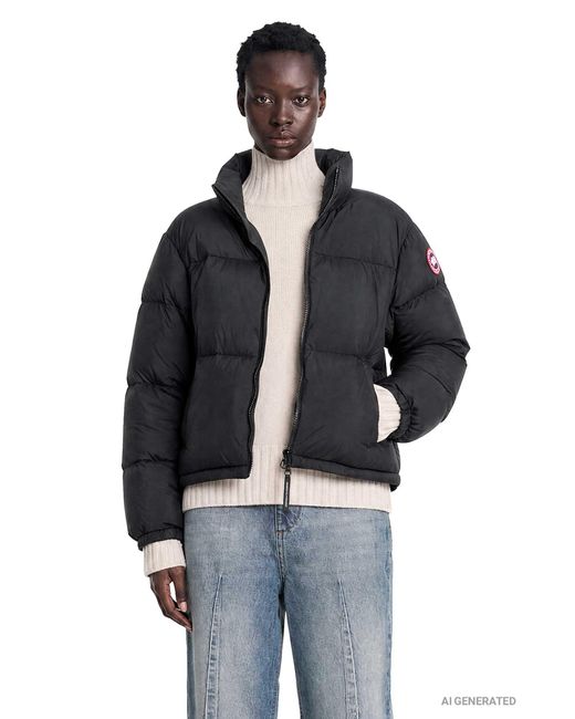 Canada Goose Black Fallon Puffer Jacket