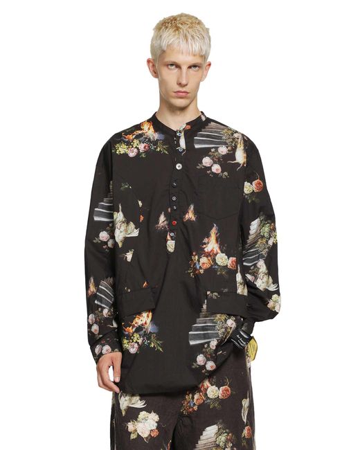 Undercover Black Long Sleeve Blouse for men