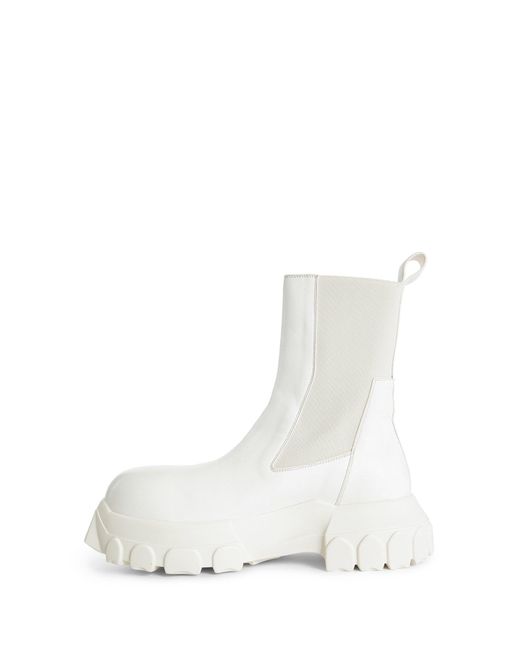 Rick Owens White Boots for men