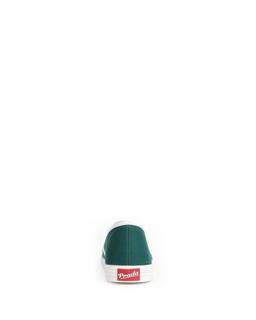 Prada Green Drill Sneakers for men