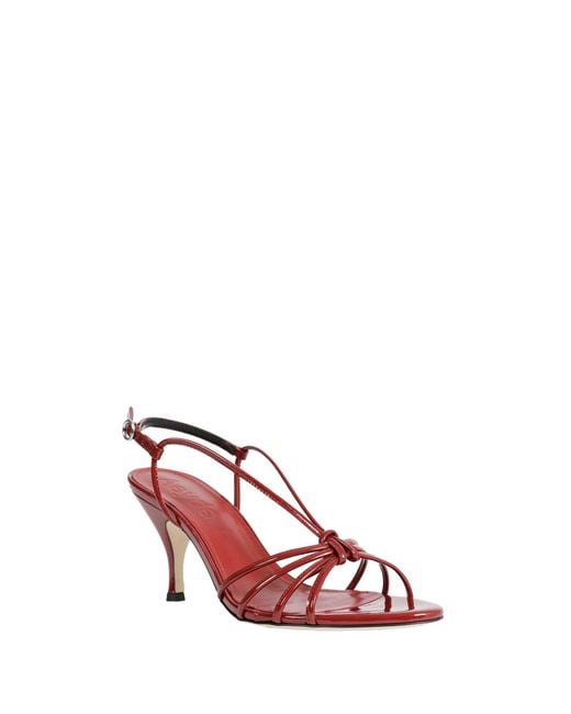 Aeyde Pink Solange Patent Leather Sandals