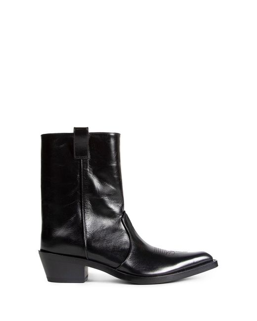 Khaite Black Clive Ankle Boots