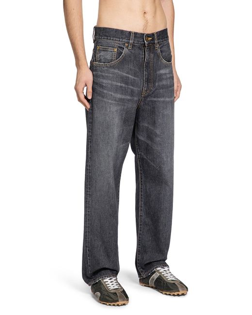 MYTHINKS Black My Basic Denim Pants for men