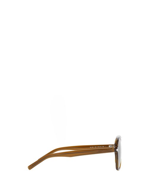 Saint Laurent Green Aviator Sunglasses for men