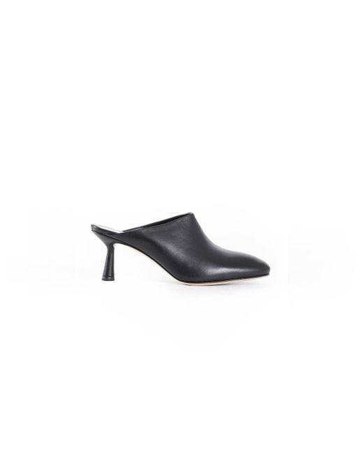 Aeyde Black Mila Slingback Mules