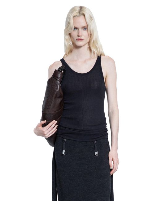 Lemaire Blue Sleeveless Tank Top With Suspenders