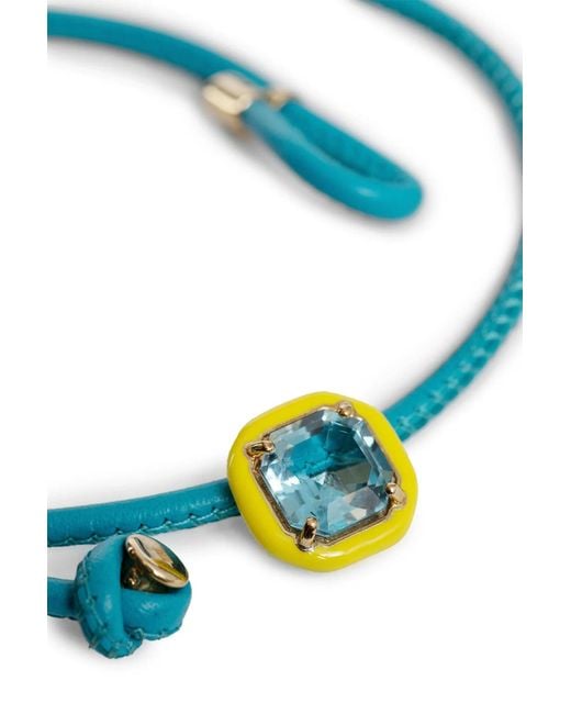 Bea Bongiasca Blue Choker With Topaz Pendant