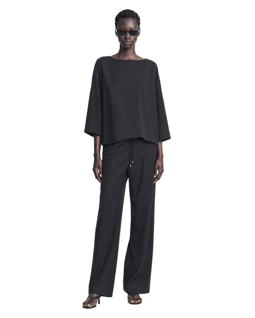 Max Mara Black Light Woollen Clotch Trousers