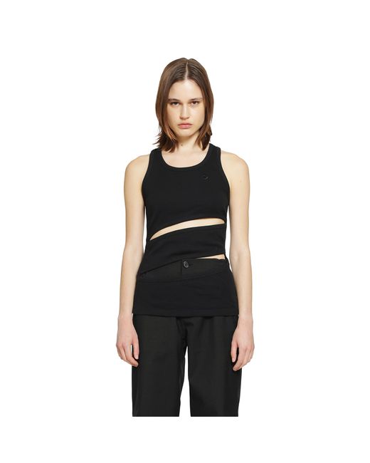 Coperni Black Spiral Tank Top