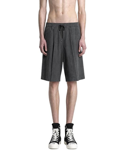 Fear Of God Gray Relaxed Drawstring Shorts for men