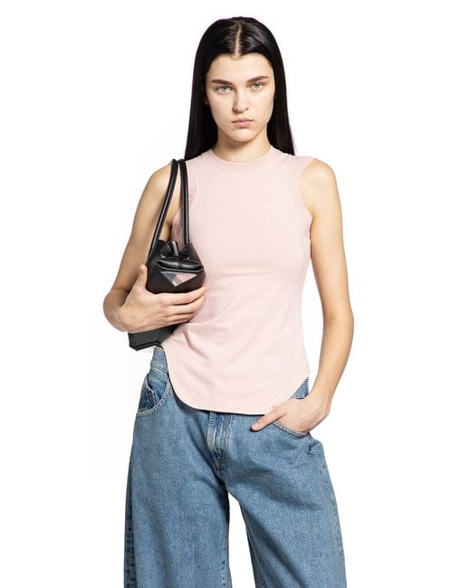 The Attico Blue Light Jersey Tank Top