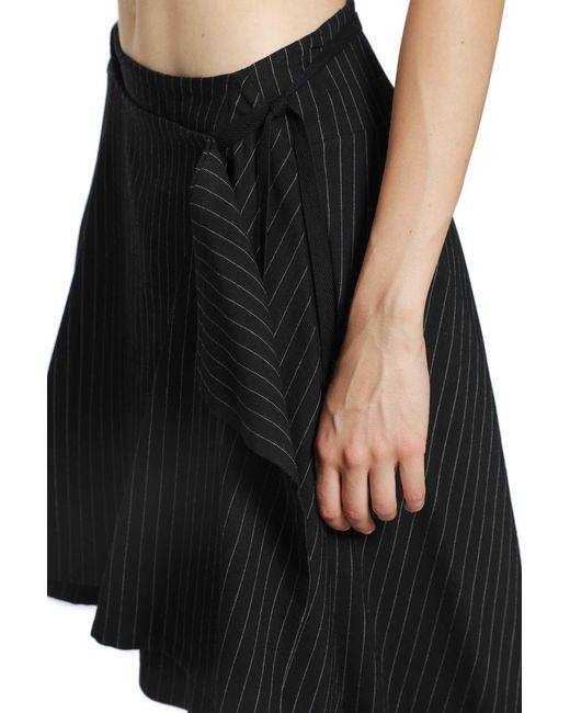 Ann Demeulemeester Black Birit Wrap Skirt