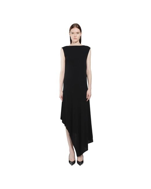 Alaïa Black Backless Jersey Crepe Dress
