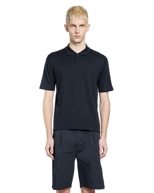 Massimo Osti Studio Black Polo Shirt for men