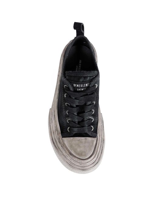 Ann Demeulemeester Black Halli Vulcanized Low-Top Sneakers