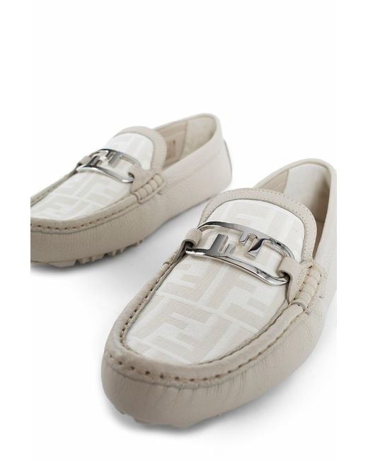 Fendi White Loafers for men
