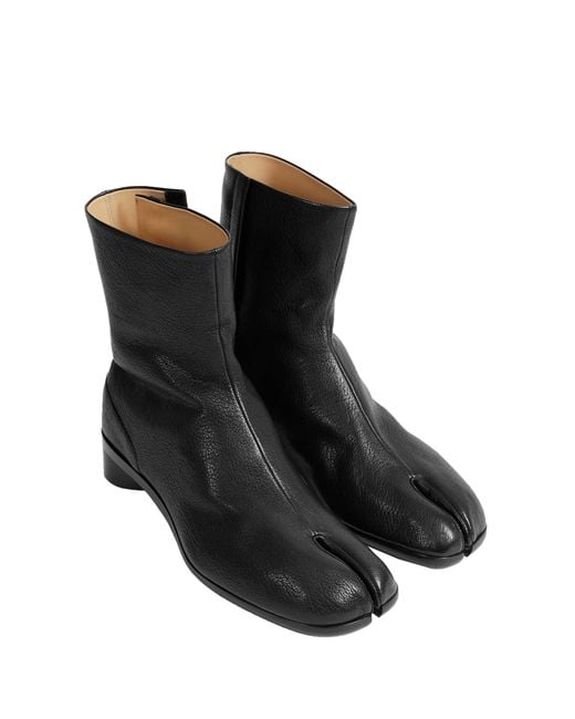 Maison Margiela Black Tabi Ankle Boots for men