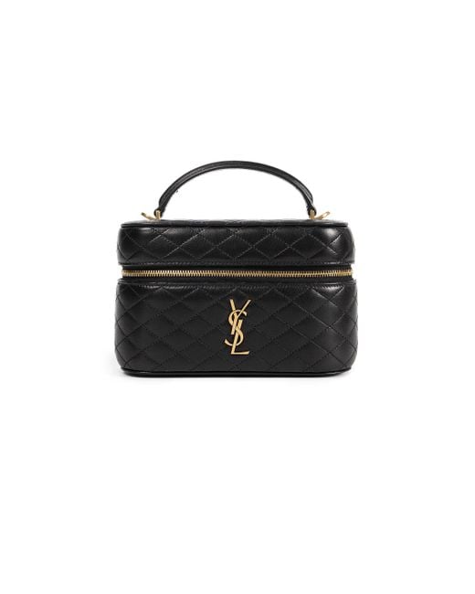 Saint Laurent Black Gaby Vanity Bag
