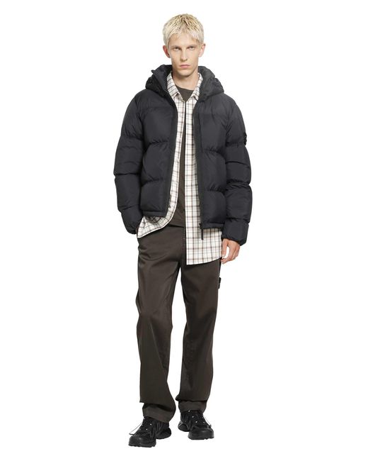 Stone Island Gray 3100012 Stretch Organic Cotton Satin for men
