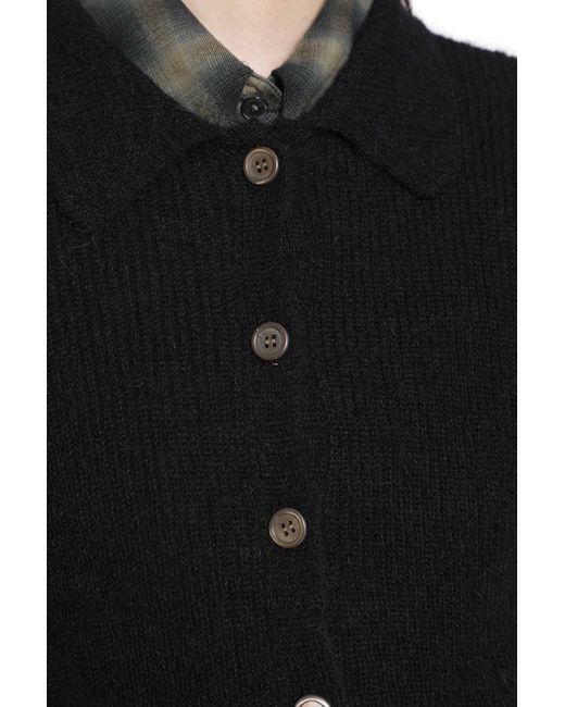 Our Legacy Black Mazzy Polo Cardigan
